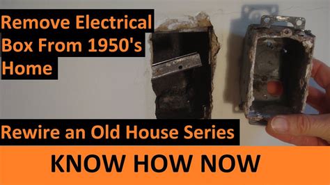 removing old metal outlet box|removing gang boxes without tearing.